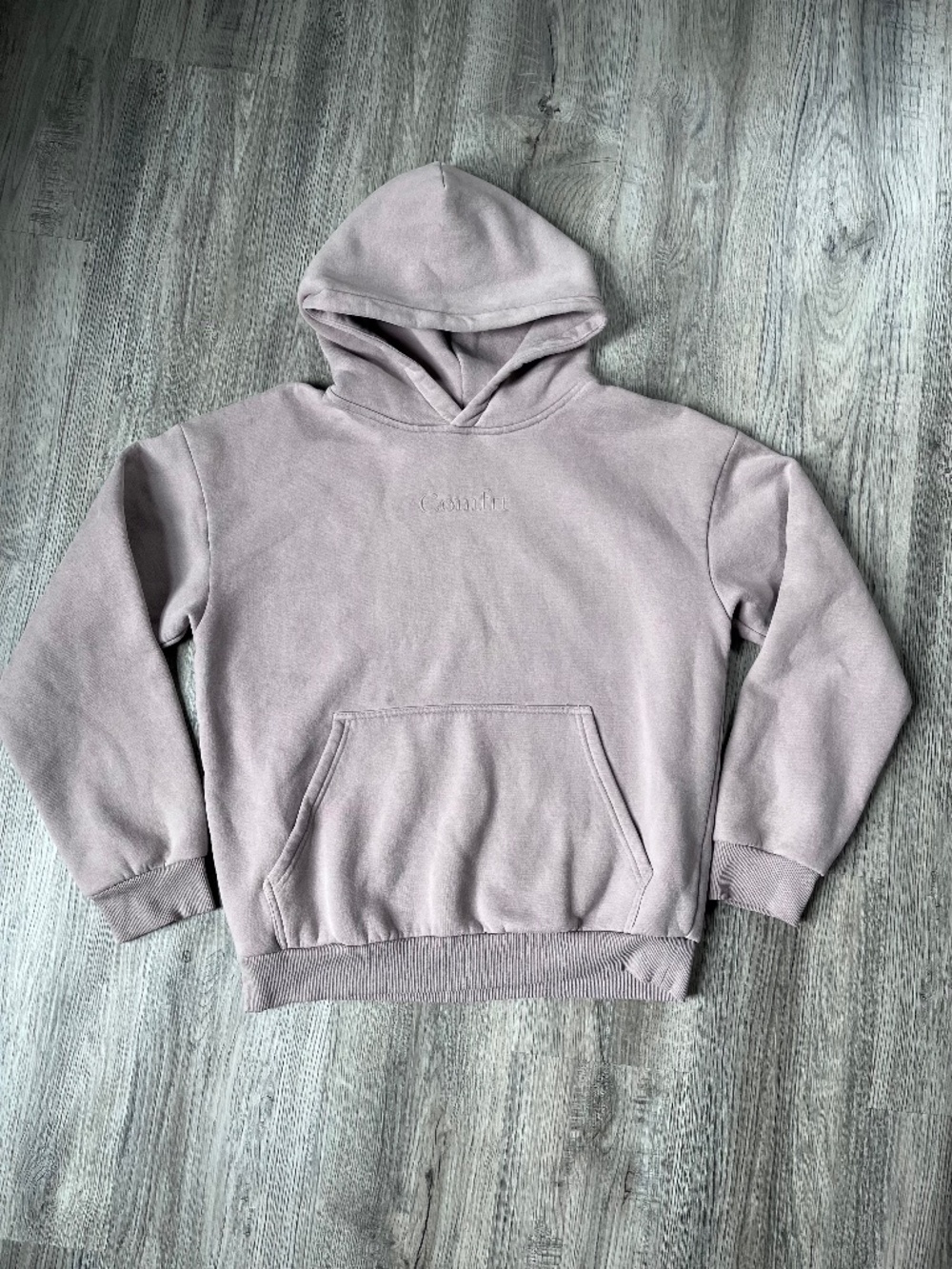 Comfrt Brand Signature Hoodie Bark Color Pullover Size Small M Women's Comfort